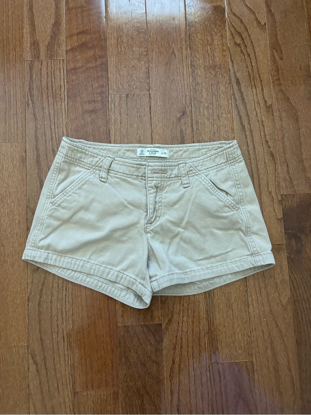 y2k abercrombie and fitch low rise mini shorts 00